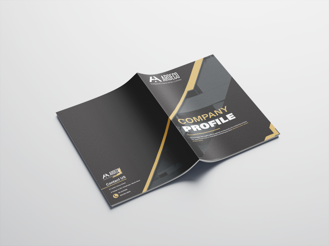 ARDECO company profile mockup